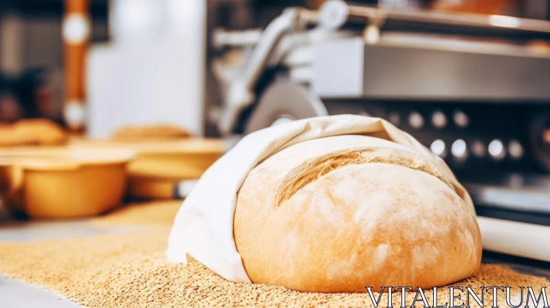Delicious Freshly Baked Bread in a Charming Bakery AI Image