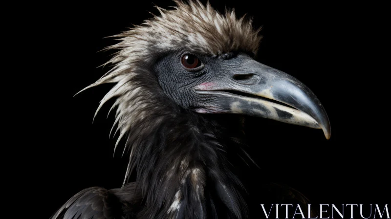 Majestic Lappet-Faced Vulture Portrait AI Image