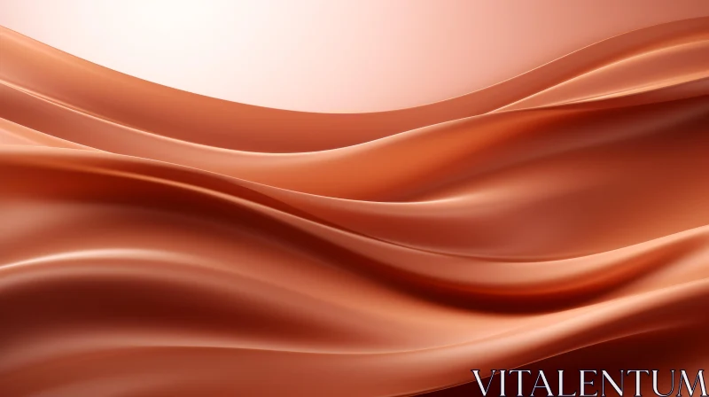 Smooth Orange and Pink Gradient 3D Render AI Image