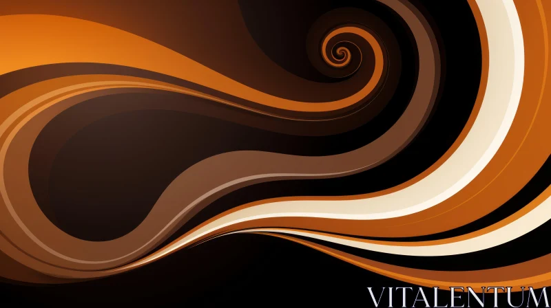 Brown and Orange Abstract Background Design AI Image