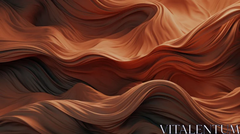 Smooth 3D Wavy Surface | Abstract Texture Rendering AI Image