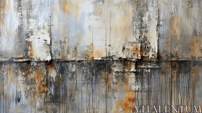 Weathered Metal Surface - Abstract Texture Art AI Image