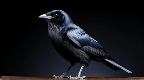 Black Crow Bird Photography on Branch