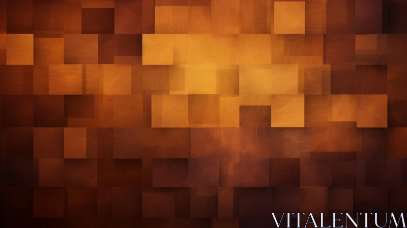 Brown Mosaic Background - Abstract Design AI Image