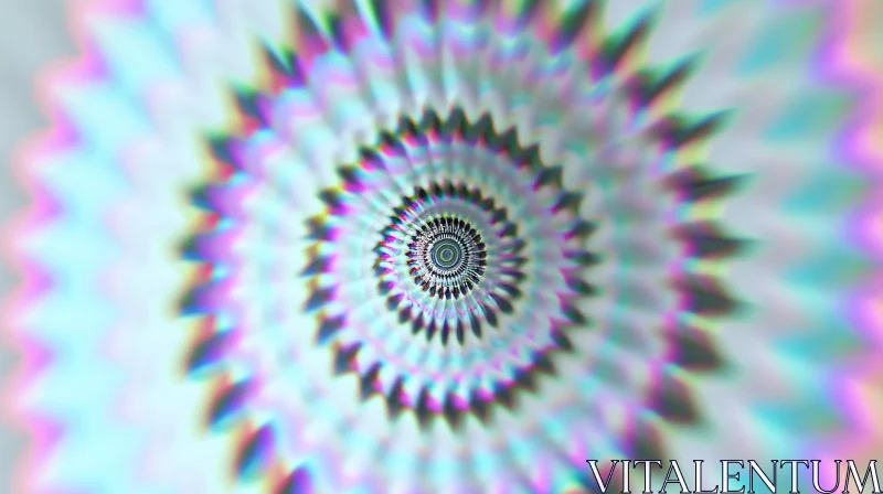 Enigmatic Spiral Tunnel Artwork AI Image