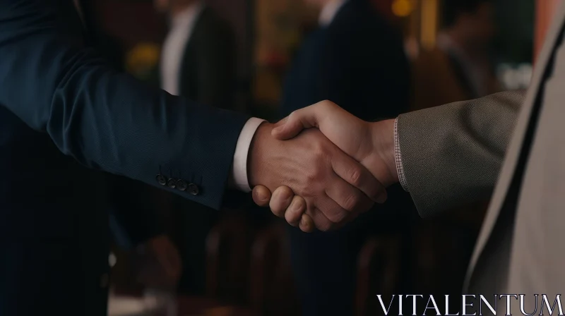 Professional Business Handshake | Corporate Gentlemen Meeting AI Image