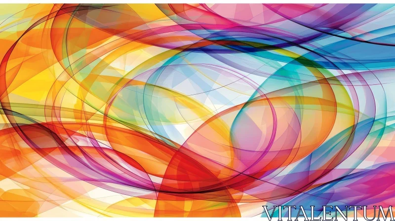 Energetic Colorful Abstract Artwork AI Image