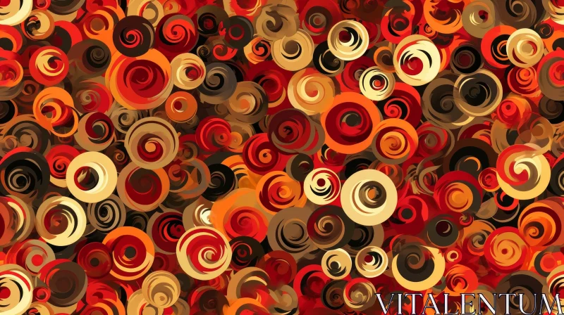 Harmonious Circles: Abstract Background Art AI Image