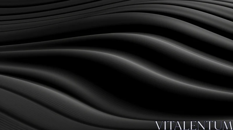 Flowing Lines Abstract Background - Dark and Mysterious Design AI Image