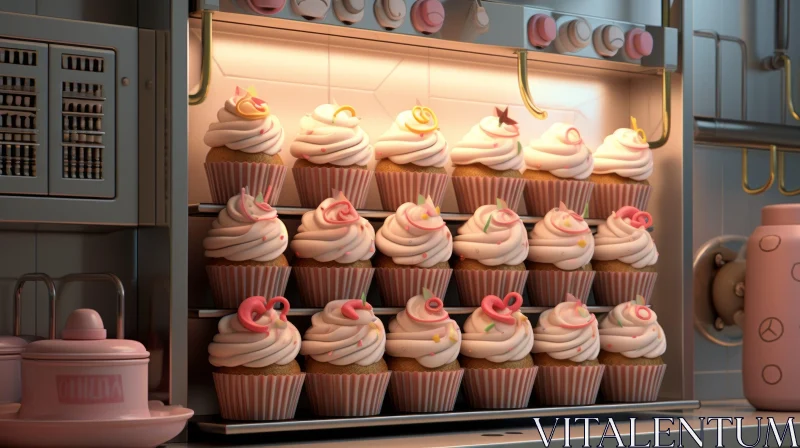 Delicious Cupcakes: A Visual Treat for Food Lovers AI Image