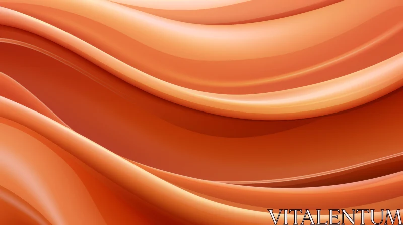 Orange Wavy Abstract Background | Artistic Composition AI Image