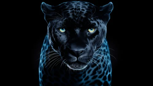 Black Panther Digital Painting | Realistic Wildlife Art