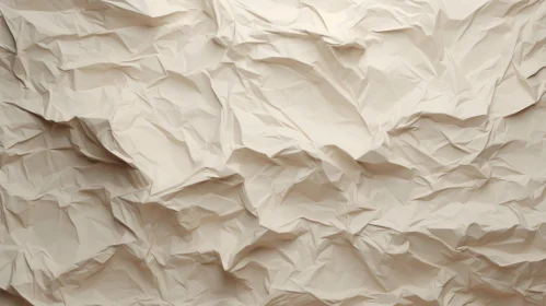 Intriguing Crumpled White Paper Texture