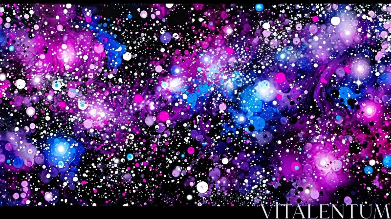 Vibrant Galaxy Space Art - Awe-Inspiring Stars and Patterns AI Image