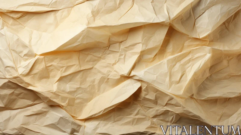 Brown Paper Texture - Crumpled Background Image AI Image
