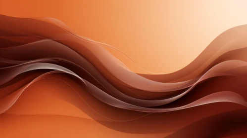 Brown Wave Lines Abstract Background Design