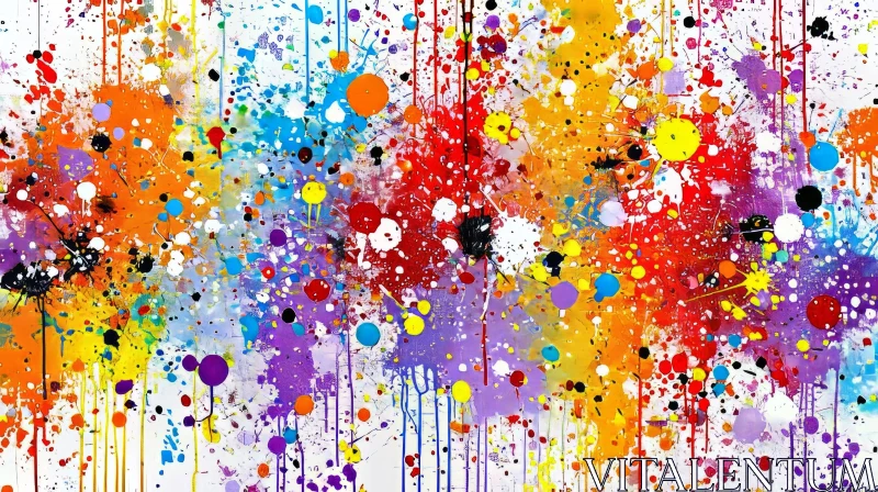 Vibrant Abstract Painting for Home and Office Decor AI Image