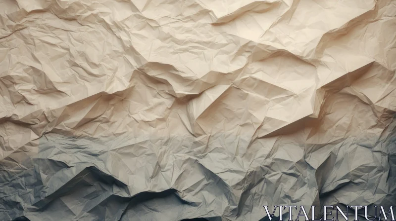 Crumpled Paper Gradient: Textured Abstract Photography AI Image