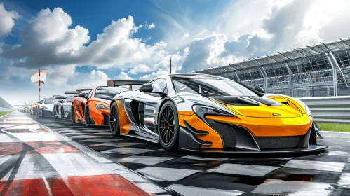 Exciting McLaren 650S GT3 Race Cars Lineup on Track