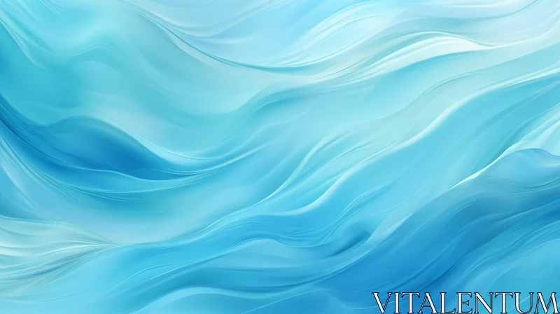 Blue Abstract Waves Background | Modern Design AI Image