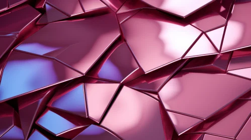 Pink Cracked Surface - 3D Abstract Rendering