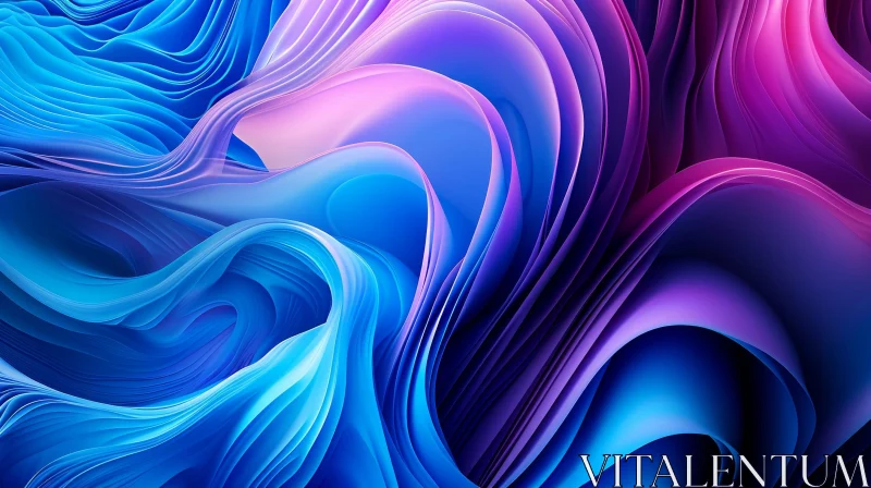 Blue Purple Pink Abstract Background AI Image