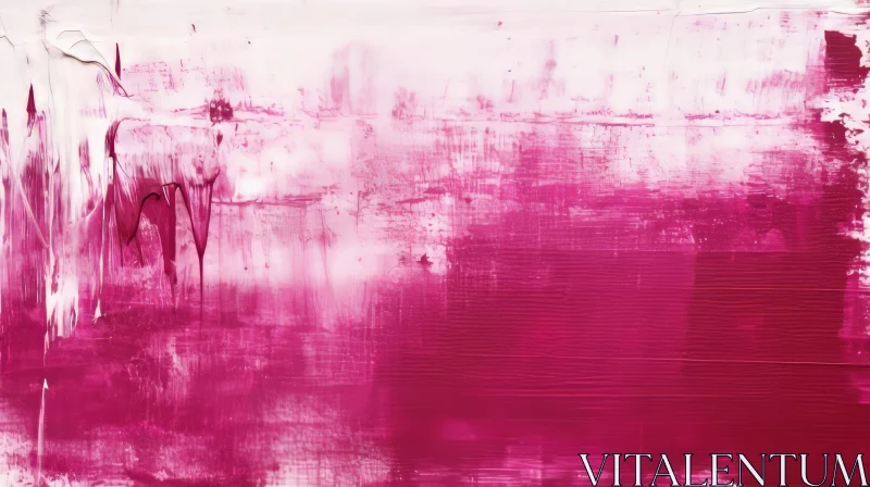 Pink and White Abstract Painting - Textured Artwork AI Image