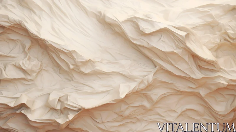 Soft Beige Fabric Texture for Graphic Design AI Image