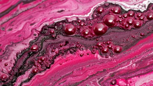 Swirling Pink and Purple Liquid Art - Abstract Photography