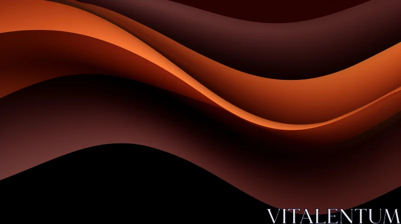 Dark Abstract Flowing Lines Background AI Image