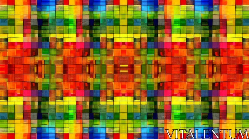 Colorful Symmetrical Pattern Design - Abstract Art AI Image