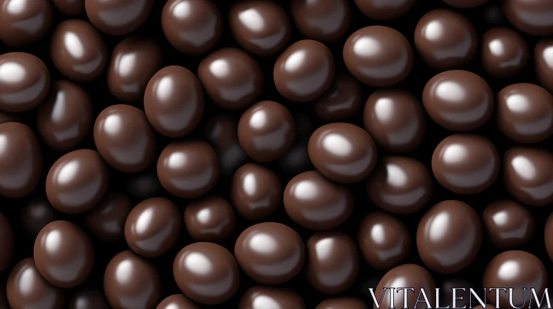 Delicious and Tempting Chocolate Balls - Close-Up Image AI Image