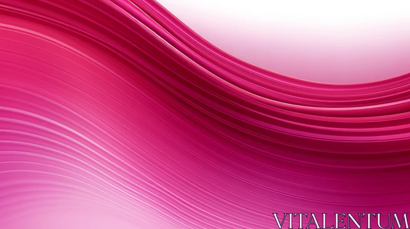 Pink and White Abstract Wavy Background AI Image