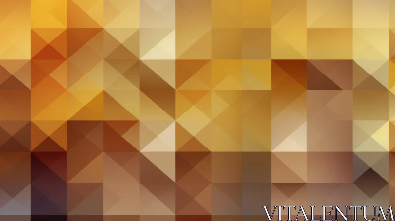 Golden Polygonal Background - Dynamic Energy Patterns AI Image