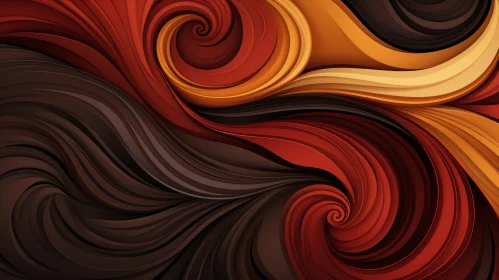 Spiral Pattern Abstract Background in Dark Red and Brown