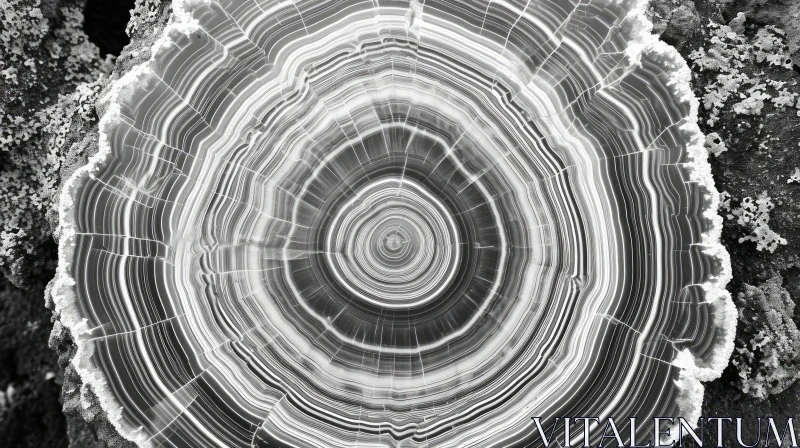 Tree Trunk Slice Image | Wood Texture Background AI Image