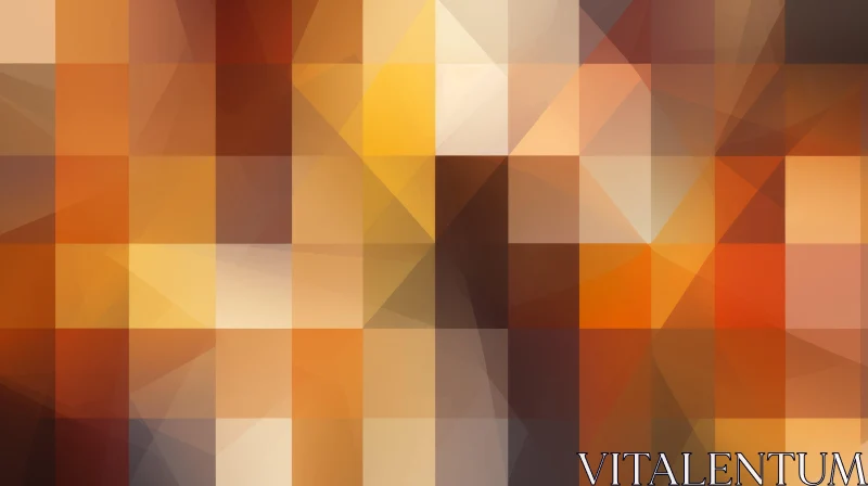Intricate Geometric Abstract Background in Warm Tones AI Image
