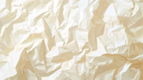 Crumpled Paper Texture in Light Beige - Background Design Element