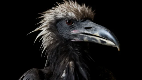 Majestic Lappet-Faced Vulture Portrait
