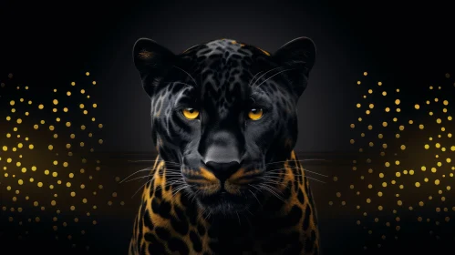 Intense Black Panther Digital Painting