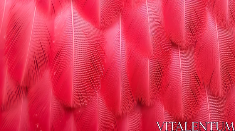 AI ART Intricate Red Feathers Close-Up | Glowing Effect