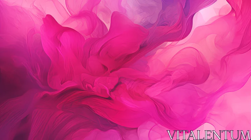 Serenity in Pink - Abstract Painting for Home Decor AI Image