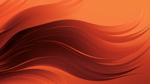 Orange Waves Abstract Background - Dynamic Artistry