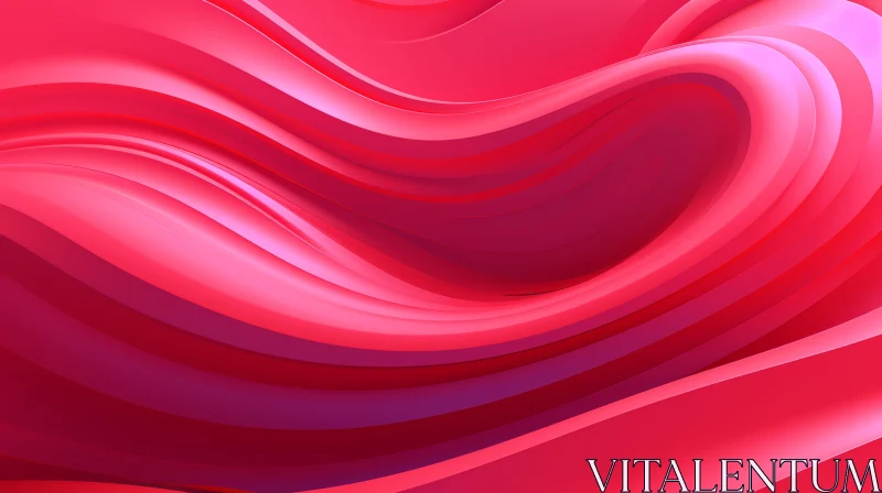 Pink and Purple Gradient 3D Art with Flowing Lines AI Image