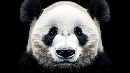 Portrait of a Panda: Captivating Close-up Image