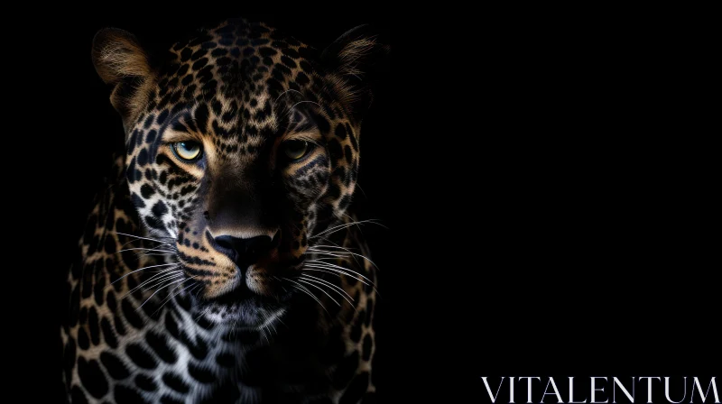 Intense Black Panther Close-Up | Wildlife Magazine Cover Art AI Image