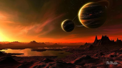 Mystical Alien Planet Landscape