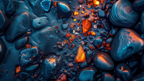 Tranquil Beach Stones Close-Up