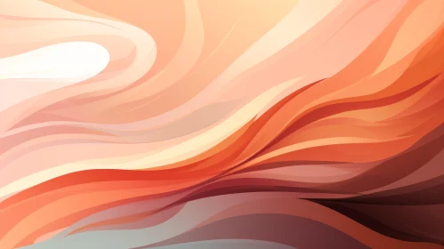 Vibrant Orange and Red Waves Abstract Background