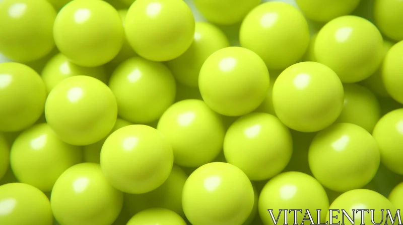 Glossy Balls: A Close-Up of Small, Shiny Spheres AI Image